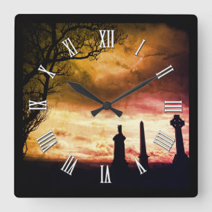 Scotland, Magic Skies & Celtic Highlands / Scots Square Wall Clock