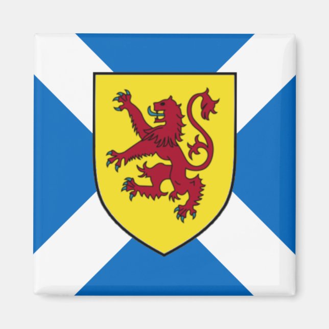 Scotland Magnet - Cross & Lion (Front)