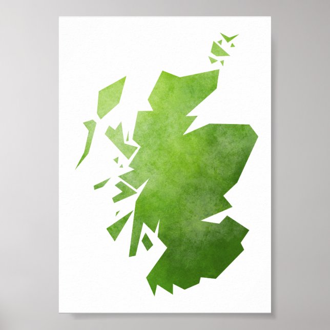 Scotland Map Poster (Front)