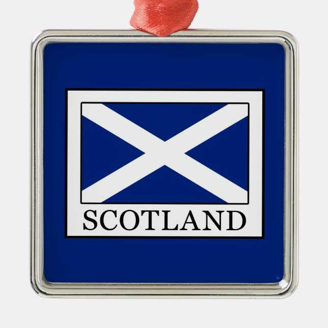 Scotland Metal Tree Decoration (Front)