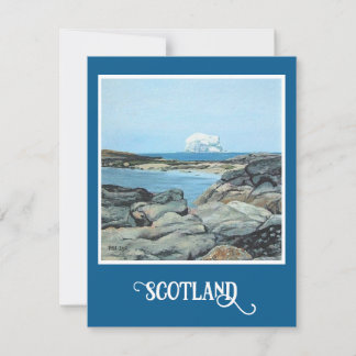 Scotland, North Berwick, Bass Rock by Pola.B.Alex Holiday Card