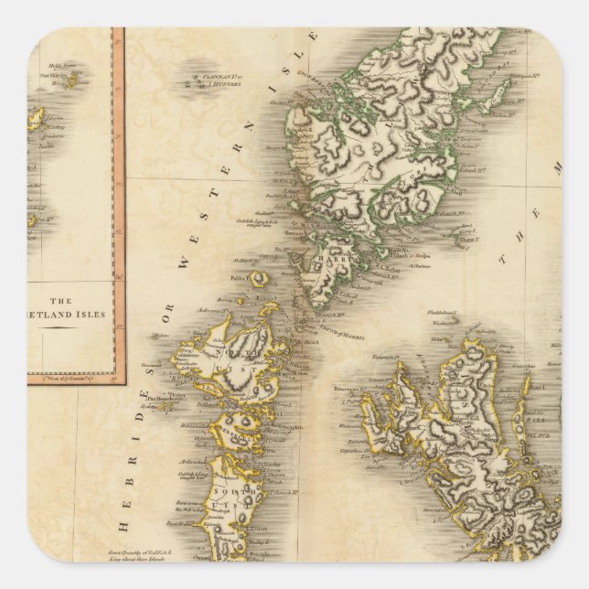 Scotland NW Square Sticker (Front)