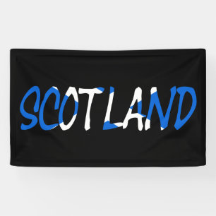 Scotland overlaid on Scottish Flag bnrcnt Banner