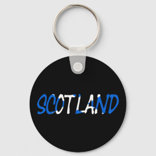 Scotland overlaid on Scottish Flag kccn Key Ring