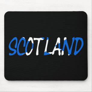 Scotland overlaid on Scottish Flag mpt Mouse Mat