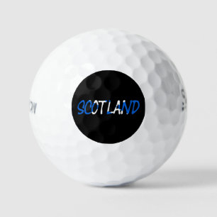 Scotland overlaid on Scottish Flag ssf gbcnt Golf Balls