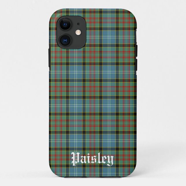 Scotland Paisley District Tartan Personalised Case-Mate iPhone Case (Back)