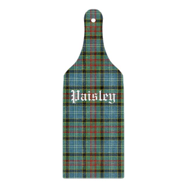 Scotland Paisley District Tartan Personalised Cutting Board (Front)