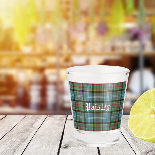 Scotland Paisley District Tartan Personalised  Shot Glass