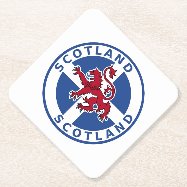 Scotland Paper Coaster (Front)