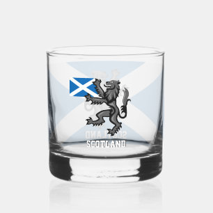 Scotland, patriotic, Rampant, Scottish Flag Whiskey Glass
