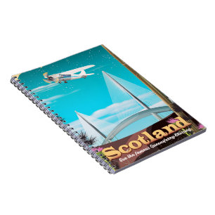 Scotland Queensferry Crossing travel poster Notebook