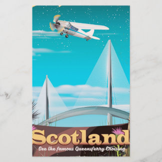 Scotland Queensferry Crossing travel poster Stationery