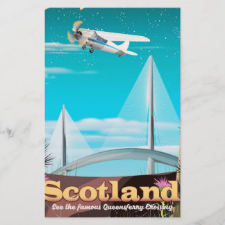 Scotland Queensferry Crossing travel poster Stationery