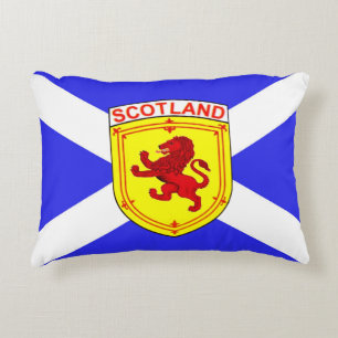 Scotland, Rampant lion, Ancient flag of Scotland Decorative Cushion