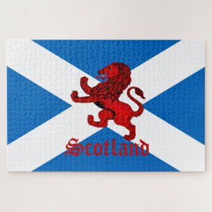 Scotland Rampant Lion, ancient Red Rampant Lion Jigsaw Puzzle