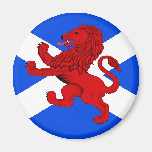 Scotland, rampant lion flag magnet (Front)