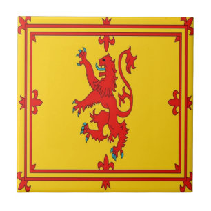 Scotland red lion rampant Flag Tile