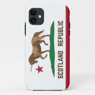 Scotland Republic California Flag Unicorn Case-Mate iPhone Case