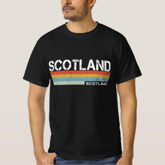 Scotland Retro Vintage Stripes T-Shirt