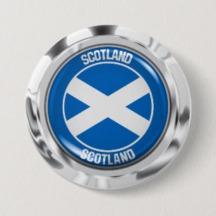 Scotland Round Emblem 7.5 Cm Round Badge