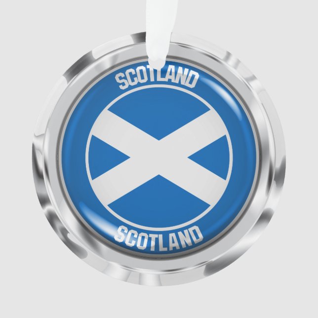 Scotland Round Emblem Ornament (Front)