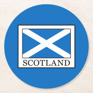 Scotland Round Paper Coaster