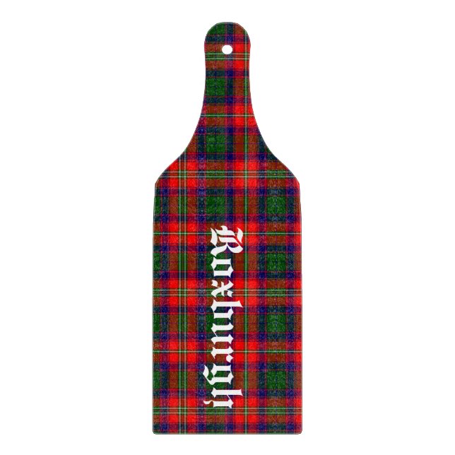 Scotland Roxburgh District Tartan Personalised Cutting Board (Front)