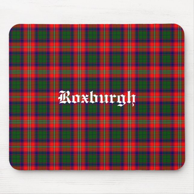 Scotland Roxburgh District Tartan Personalised Mouse Mat (Front)