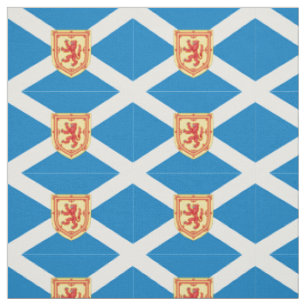 Scotland Royal Arms Flag Pattern Fabric