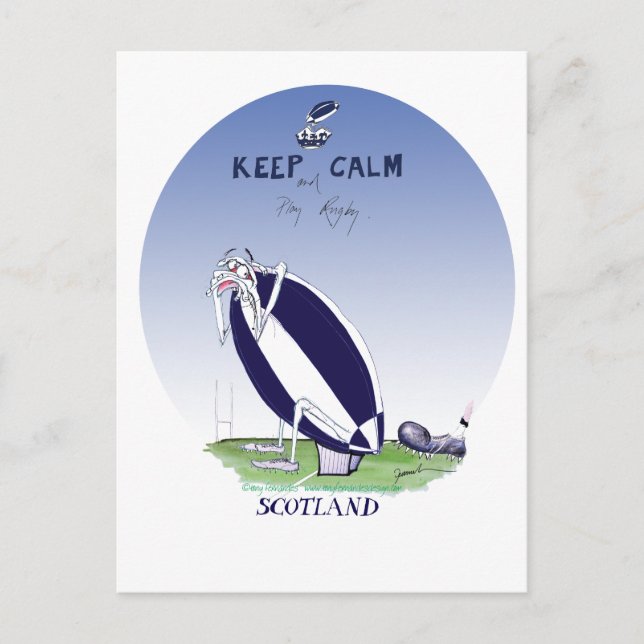 scotland rugby, tony fernandes postcard (Front)