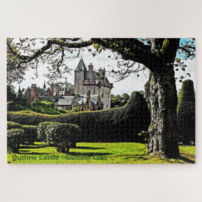 Scotland’s Guthrie Castle–Guthrie Clan Fun Puzzle (Horizontal)