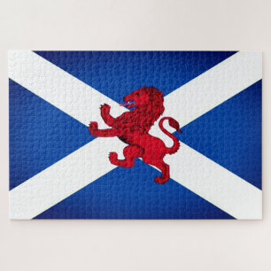 Scotland Saint Andrew's flag/Rampant Lion 1014 Jigsaw Puzzle