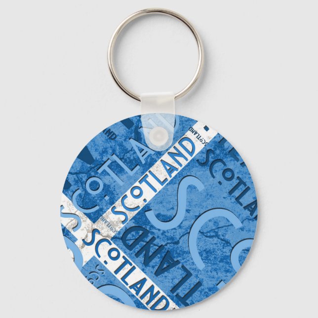 Scotland Saltire Keychain (Front)