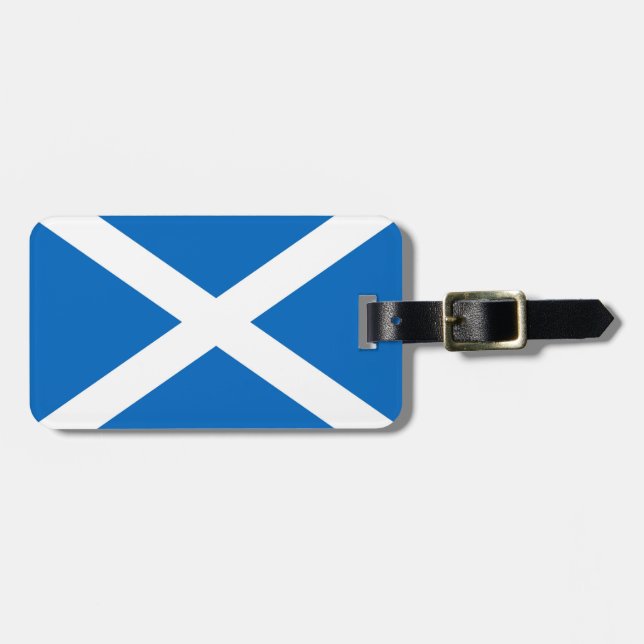 Scotland Saltire Luggage Tag (Front Horizontal)