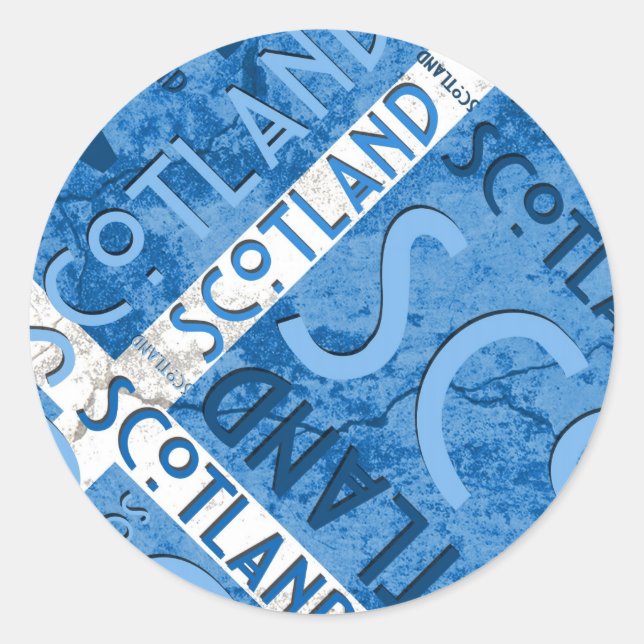 Scotland Saltire Sticker (Front)