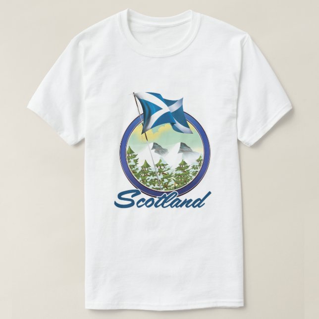 Scotland Saltire T-Shirt (Design Front)