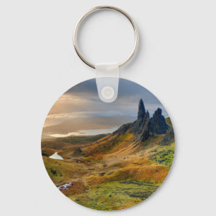 Scotland Scenic Rolling Hills Landscape Key Ring