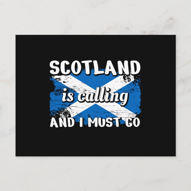 Scotland Schlotland Flag Postcard (Front)
