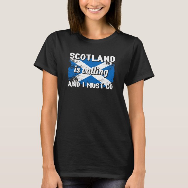 Scotland Schlotland Flag T-Shirt (Front)
