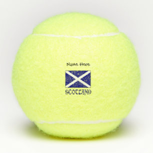 Scotland Scot St. Andrew's Cross Flag Personalised Tennis Balls