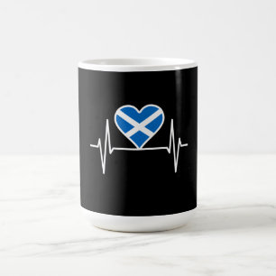 Scotland - Scotland Flag Heartbeat Coffee Mug