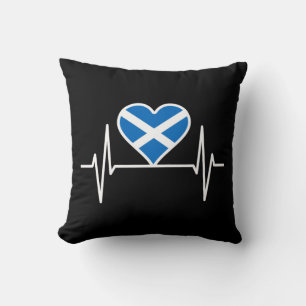Scotland - Scotland Flag Heartbeat Cushion