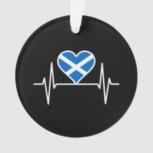 Scotland - Scotland Flag Heartbeat Ornament