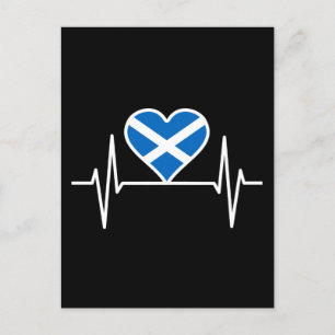 Scotland - Scotland Flag Heartbeat Postcard