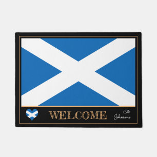 Scotland & Scottish Flag house mat /sports Welcome