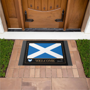 Scotland & Scottish Flag house mat /sports Welcome