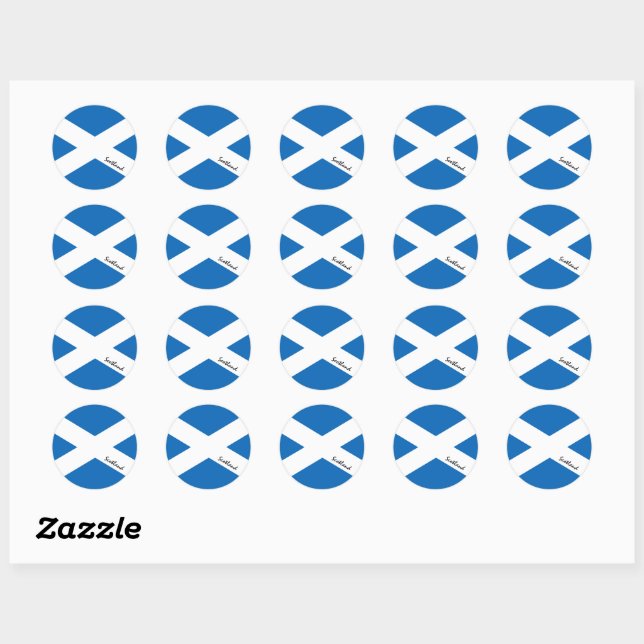 Scotland & Scottish flag patriots, holiday /sports Classic Round Sticker (Sheet)
