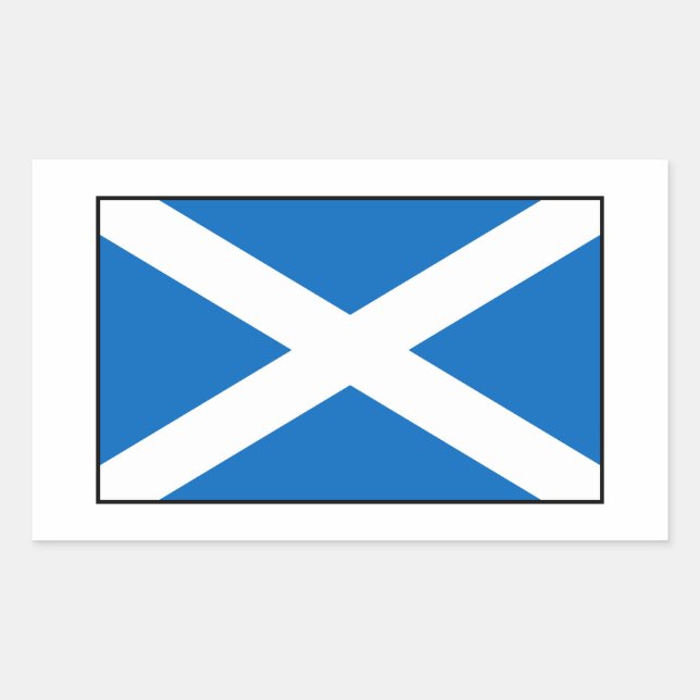 Scotland – Scottish Flag Rectangular Sticker (Front)