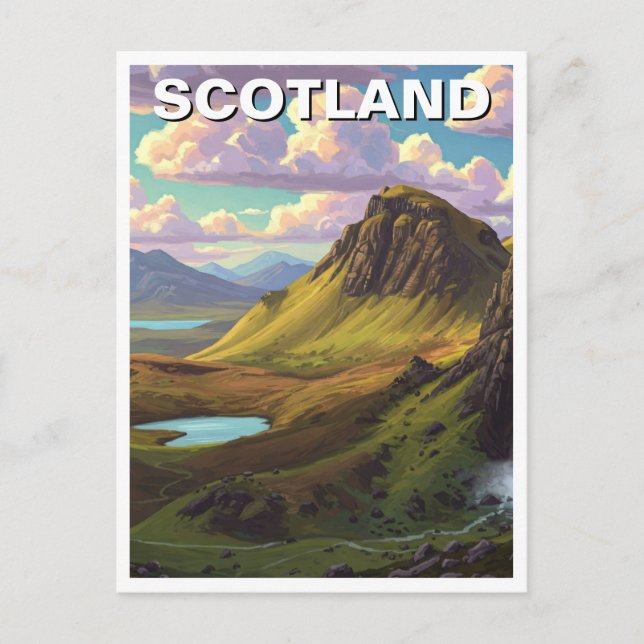 Scotland Scottish Highlands Travel Postcard (Front)